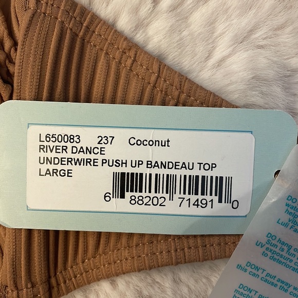 Luli Fama River Dance push up bandeau bikini  top - Picture 3 of 6